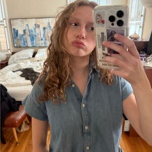 Madewell Light Blue Denim Shirt